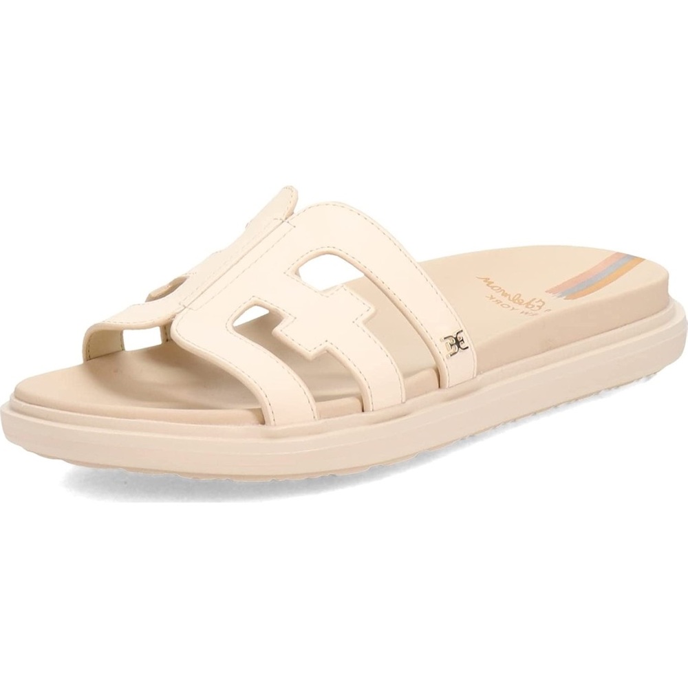 NEW Sam Edelman Valeri Leather Sandal Ivory Size 8